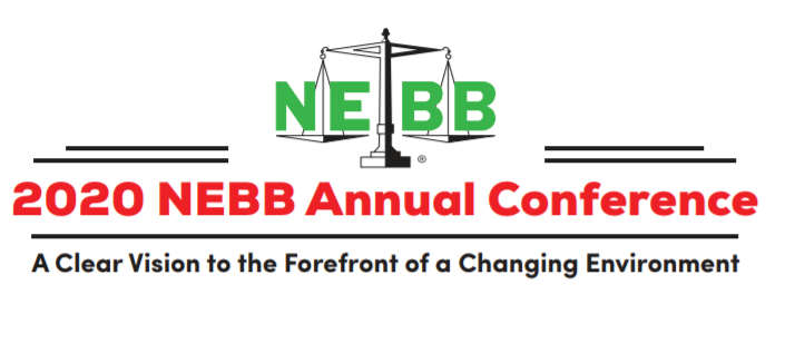 A logo for the nebb annual conference.