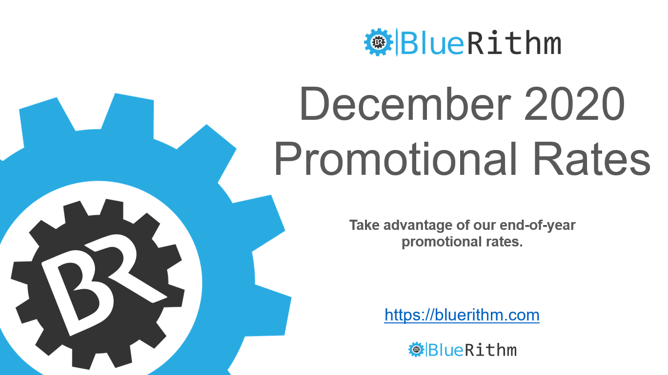 A blue banner with the words " december promotional days ".