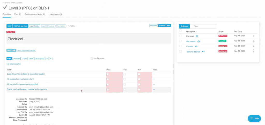 A screenshot of the dashboard showing two different sections.