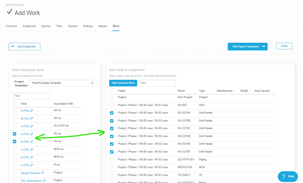 A green arrow points to the number of people in the database.