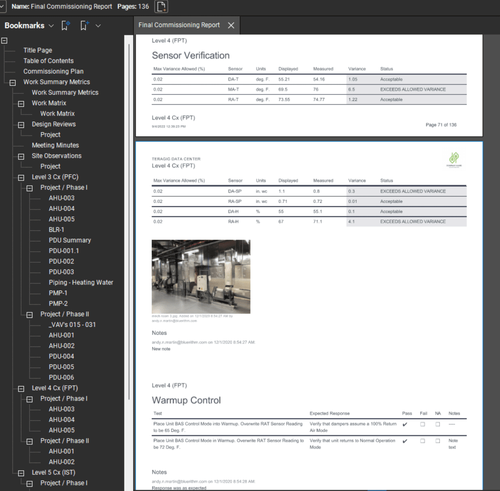 bluerithm report builder