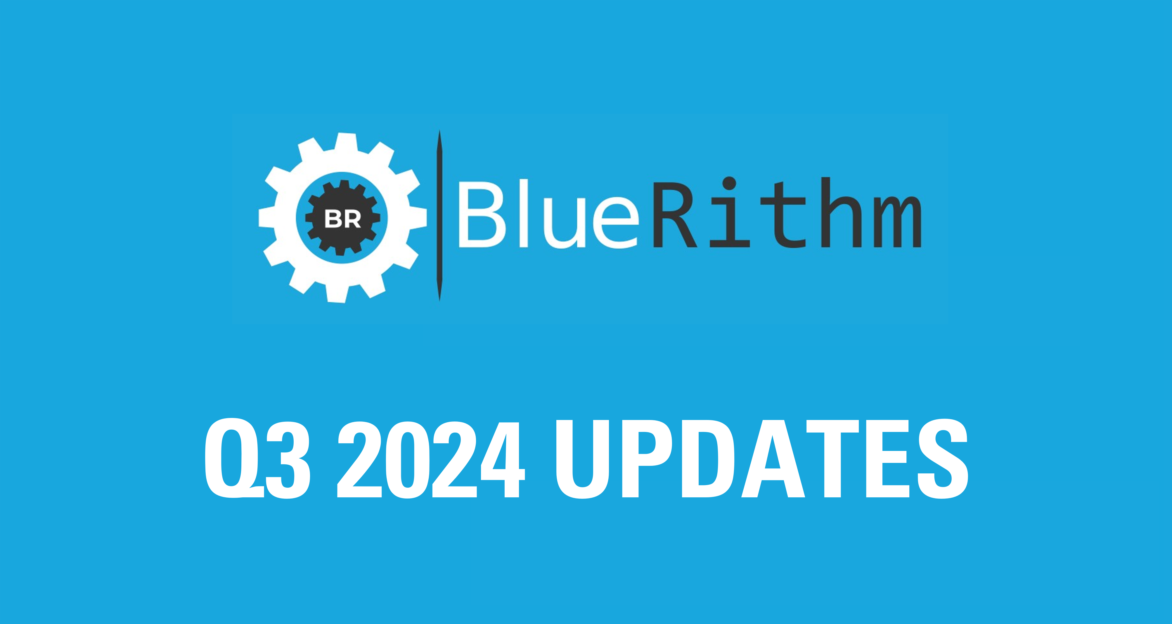 A blue background with the words " bluerithm 2 0 2 4 update ".