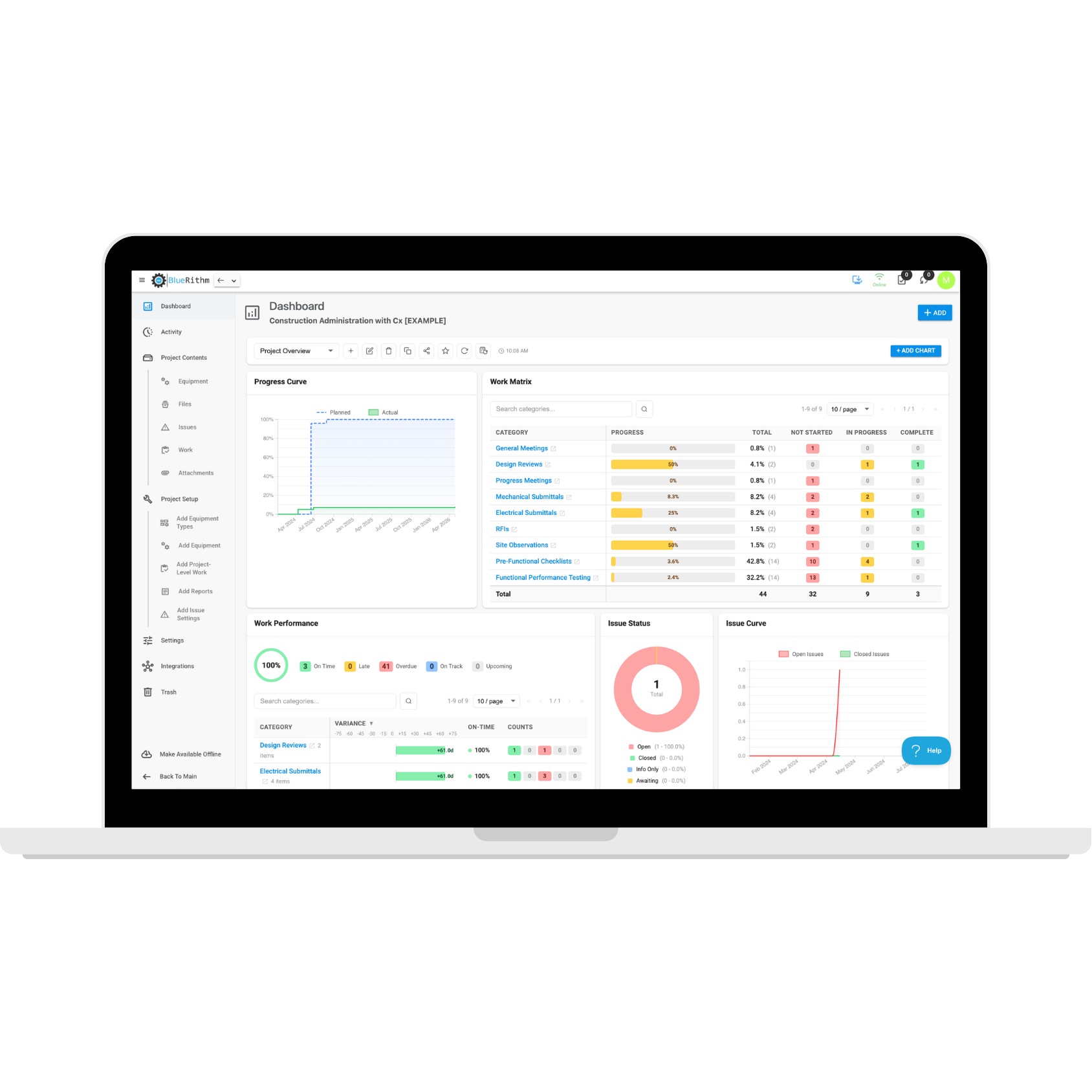 Construction Administration Dashboard
