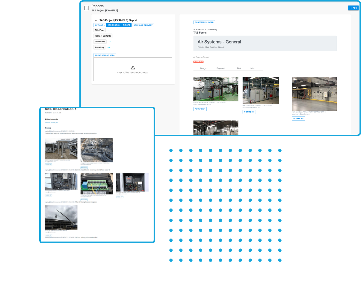 TAB Forms Reports