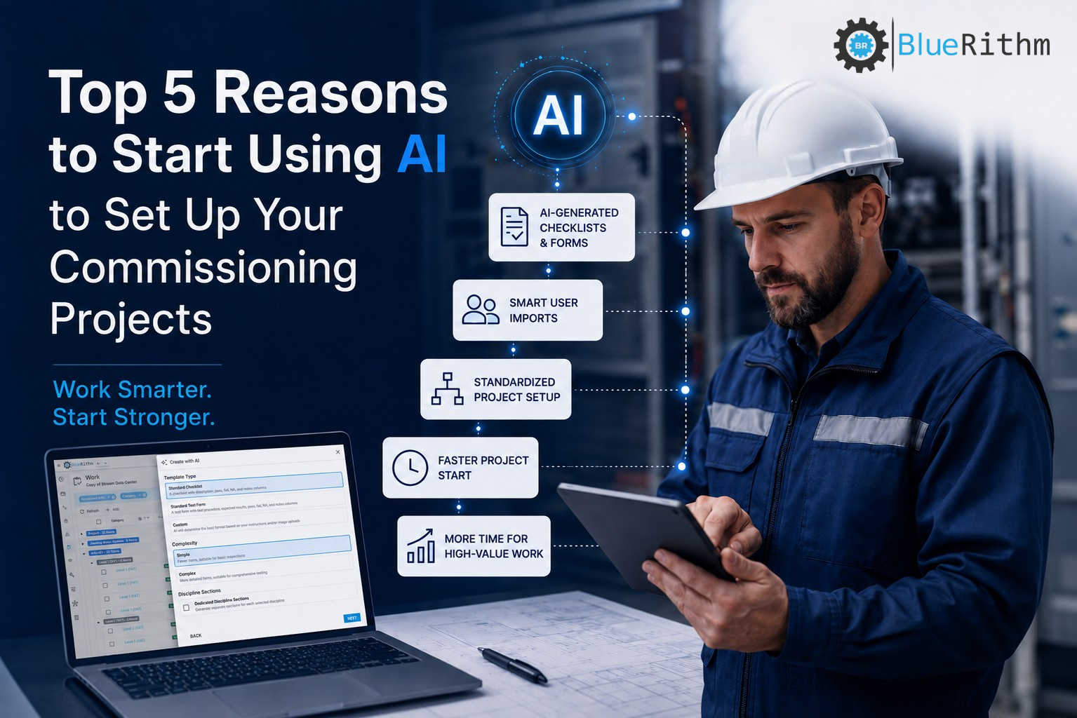 Top 5 Reasons to Start Using AI to Set Up Your Commissioning Projects