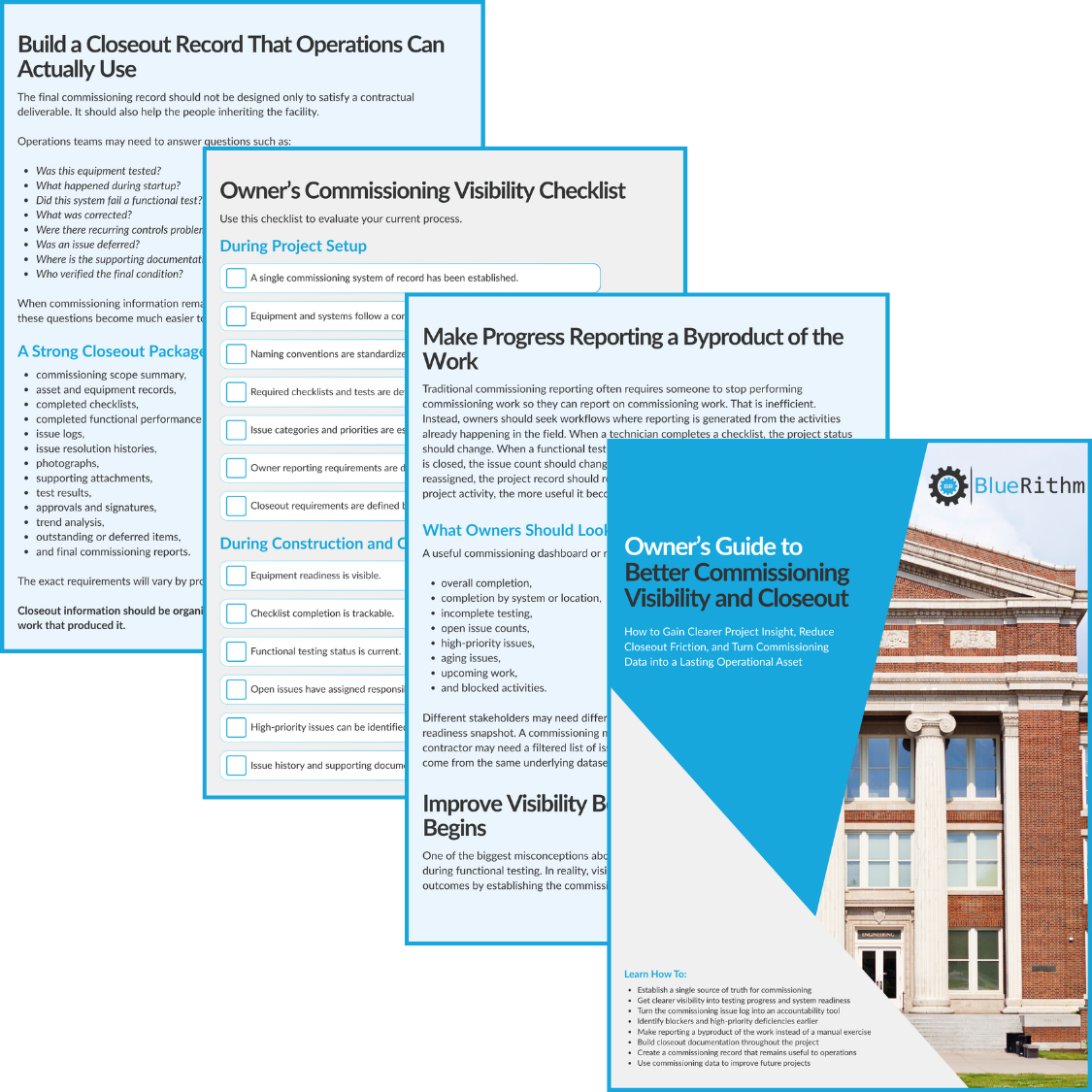 Owner's Guide to Better Commissioning Visibility and Closeout