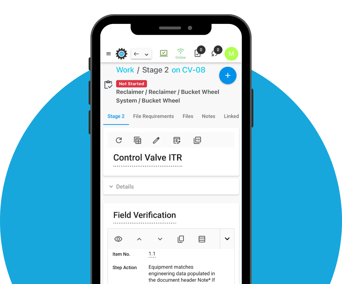 Reclaimer Bluerithm mobile app